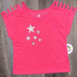 New Baby & Toddler Girl Size 24 Months Glitter Star Active Top