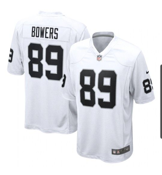 Raiders White Bowers Jersey $50 Ea Large Or XL Firm On Price