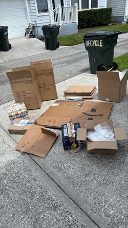 Free boxes and bubble wrap good for moving