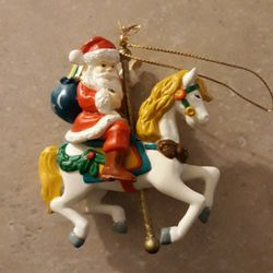 Carousel Horses (Xmas) Set Of 2