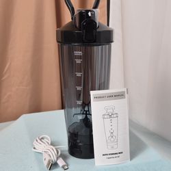 NEW! Electric Protein Shaker Bottle 20oz