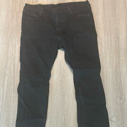 Levi Men Slim Straight Black Jeans