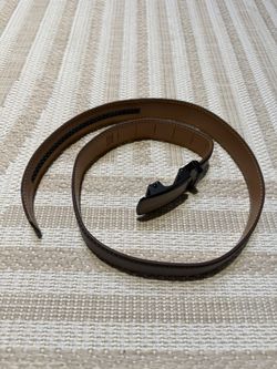 Cinturón Deslizante de Trinquete Para Hombres En Cuero