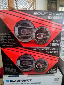Sound Vox 6"1/2 Door Speakers Brand New In The Box 
