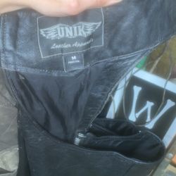 Unik Leather Chaps Sz- M