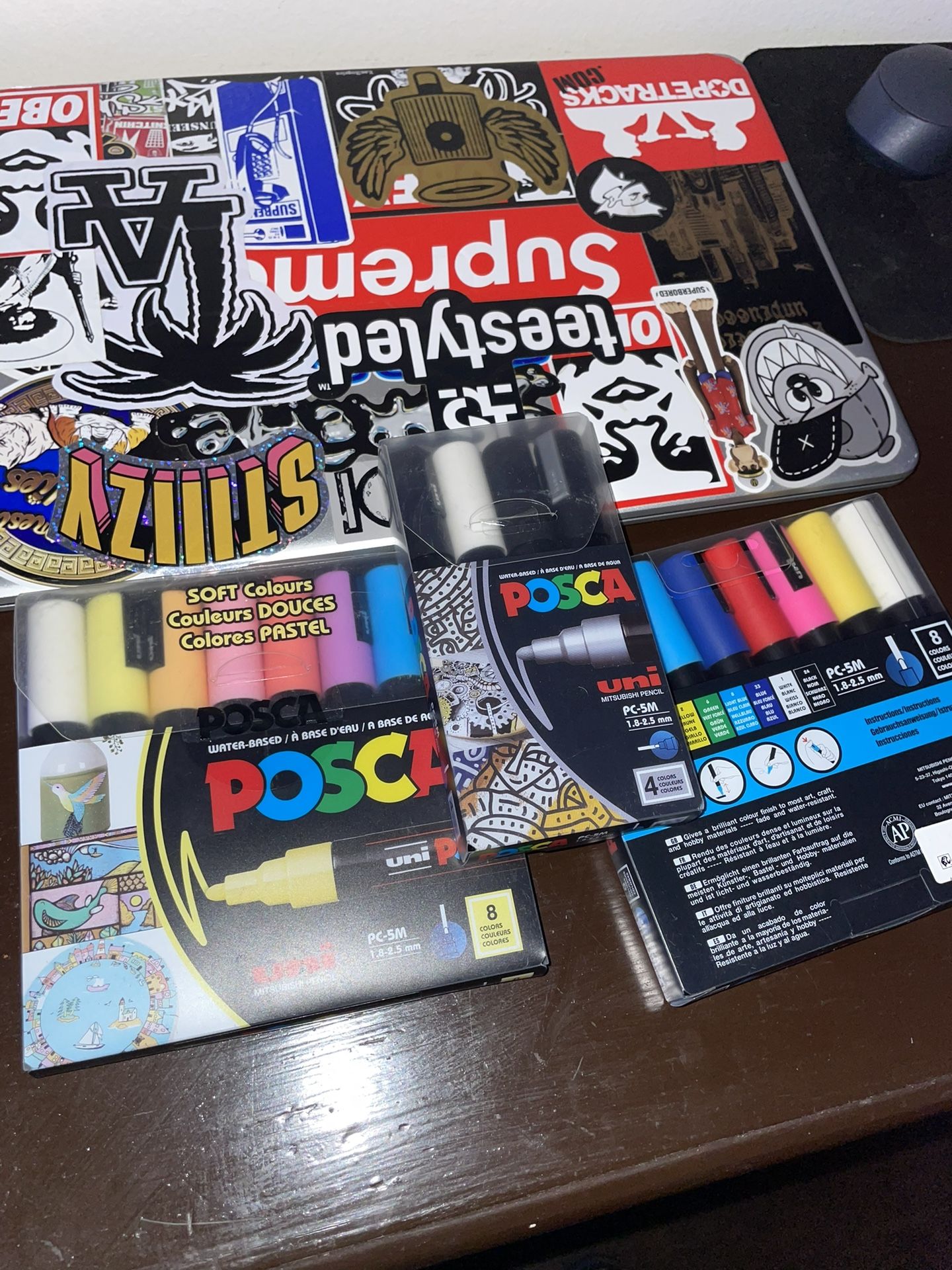 3 Brand New Packs Or Poscas Paint Markers