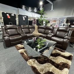 Power Recliner Sectional 