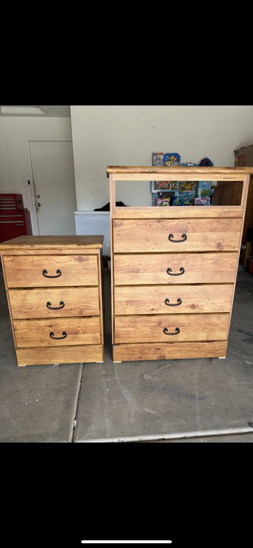 Wood Tall Dresser and Nightstand