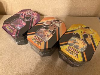 Pokémon TCG Tin Set of 3 – Pikachu, Eevee, Eternatus