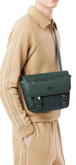Lacoste Authentic Dark Green Messenger bag