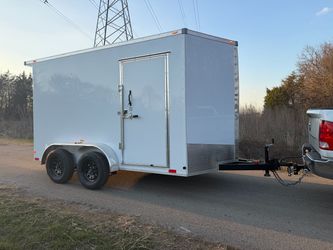 2026 TrueBlue 12x7x7 White Semi-Screwless Cargo Trailer