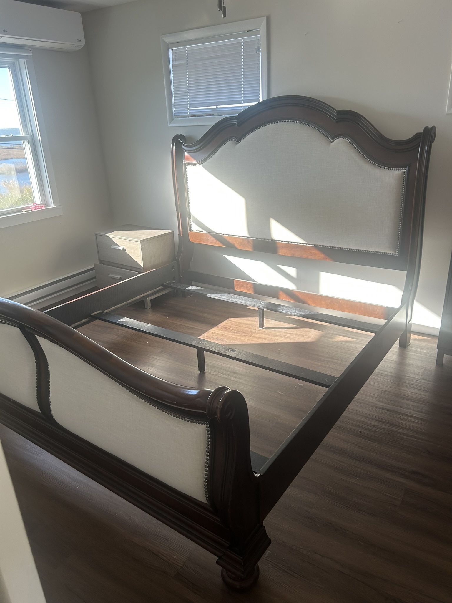 Bed frame and table 