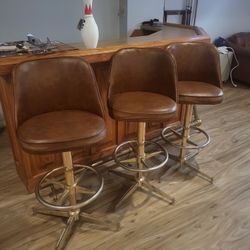 Set of 3 Bar Stools 