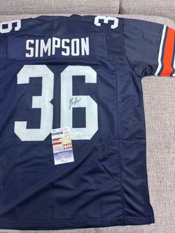Jaylin Simpson Signed Autograph Custom Jersey-JSA Coa-Auburn-See BLUE BLEED ON #