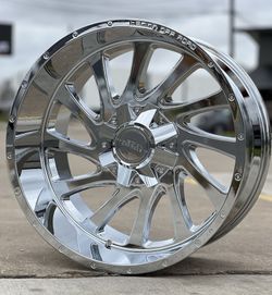 22X12 LEGION CHROME WHEELS 33/35" TIRES 