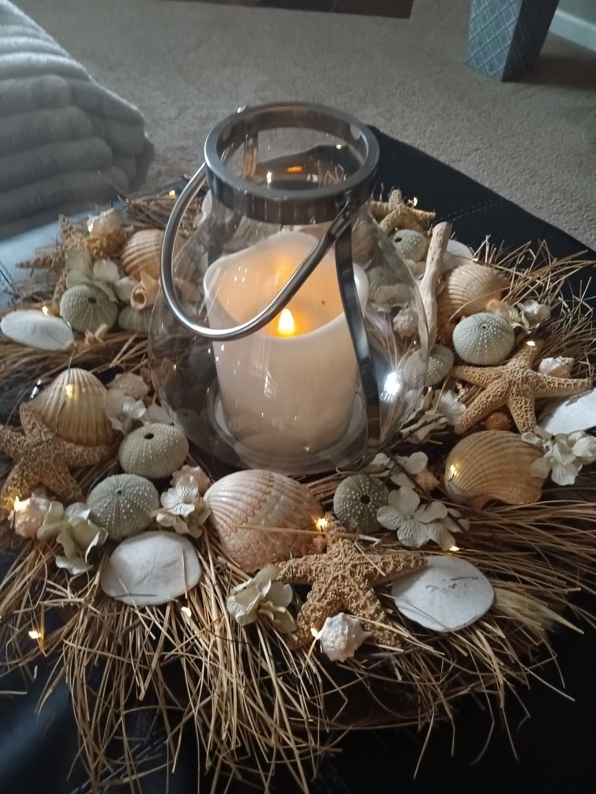 *** Lighted Sea Shell Centerpiece***