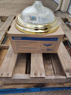 polish brass with clear glass