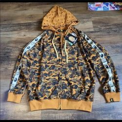 Bape MCM HOODIE Large Authentic 
