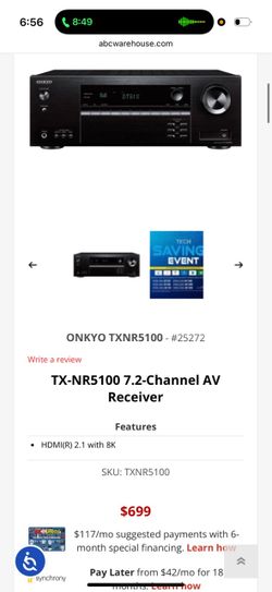 Onkyo TX-NR5100 7.2-Ch AV Receiver