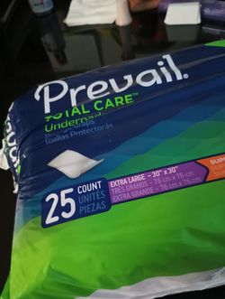 Prevail Underpads 25ct Extra Large