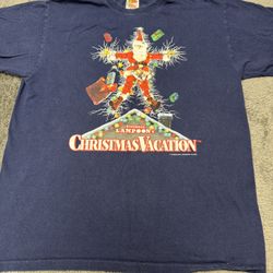 1994 National Lampoon's Christmas Vacation promo tee in men’s large.  #ChristmasVacation #VintageTee