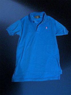 Women’s Ralph Lauren blue polo shirt