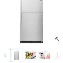 Whirlpool Top Mount Refrigerator 33 Inch Wide 20.51 Cu. Ft. 
