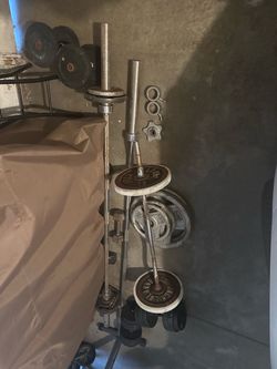 Weights and chair