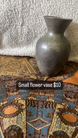 Small Silver Flower Vase