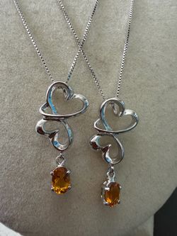 20 inch 1mm - 925 Sterling Silver Box Chains & Pendant Combos