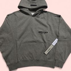Dark Gray Essentials FOG Hoodie (new)