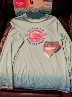 Speedo Rash Guard - Girls Large