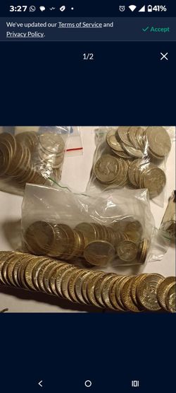 Silver American coins, 5% below market price