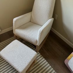 Crate and Barrel Monte Joya Rocker and Ottoman