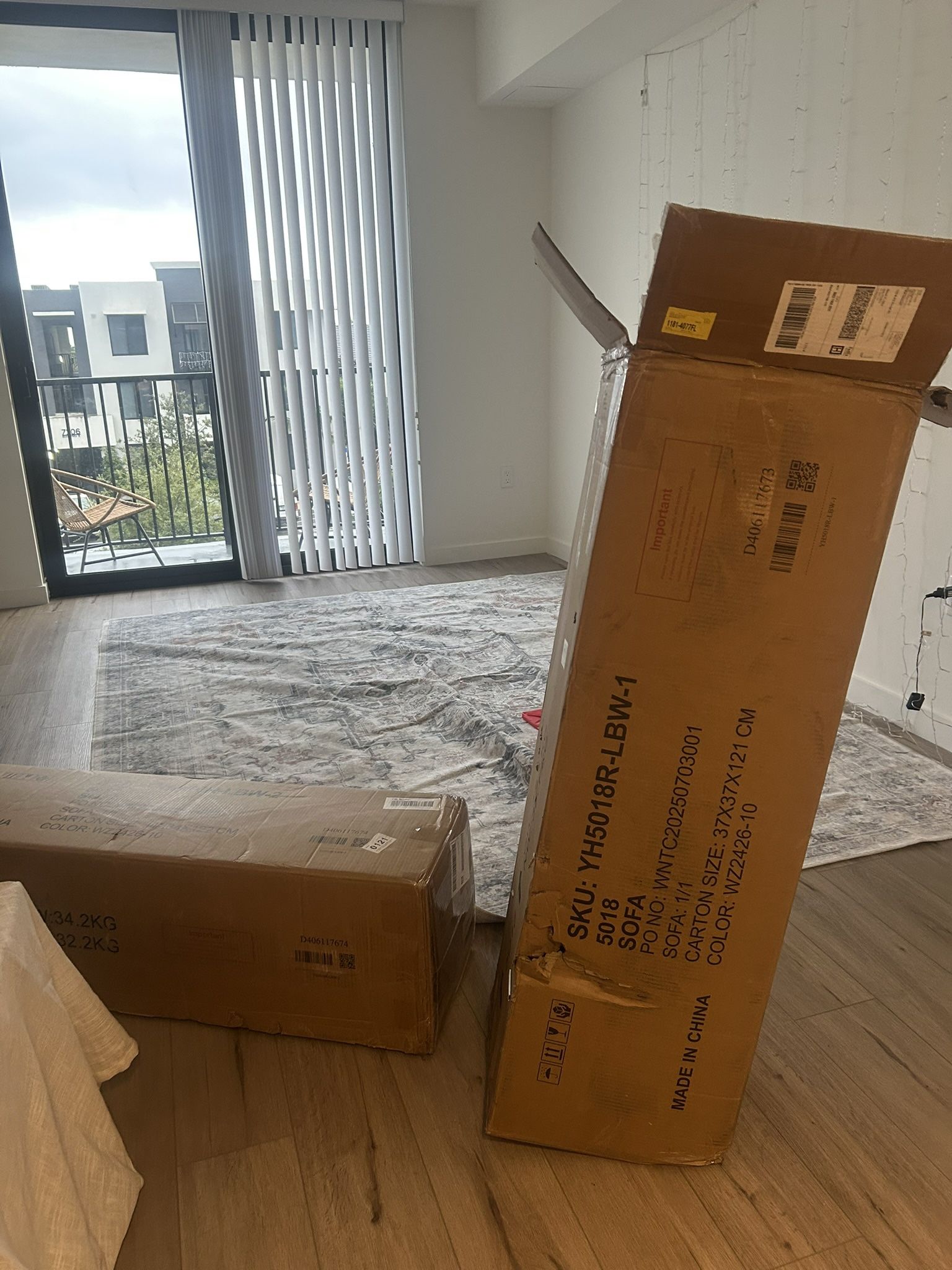 New plush Couch ( Just opened It )