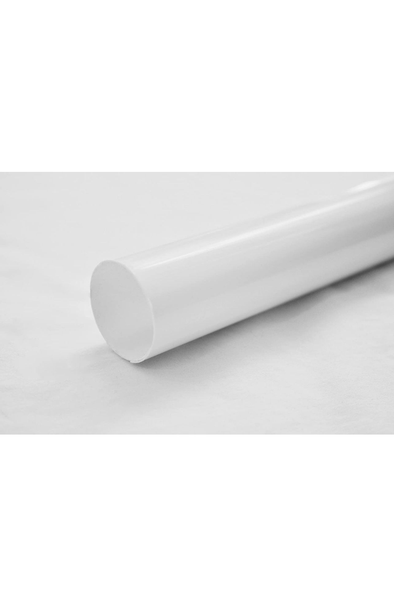 Jenacor Closet Rod Cover Rod Cover Rod Covers Plastic Tubing Rod Protective Cover Rod Cover Sleeve | White Plastic Closet Rod Cover 1-1/4 inch Diamete