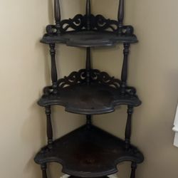 Corner Black Shelving Unit