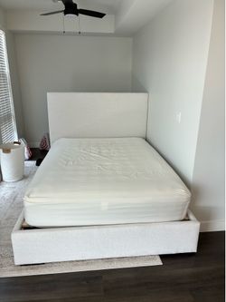 Queen mattress and bed frame