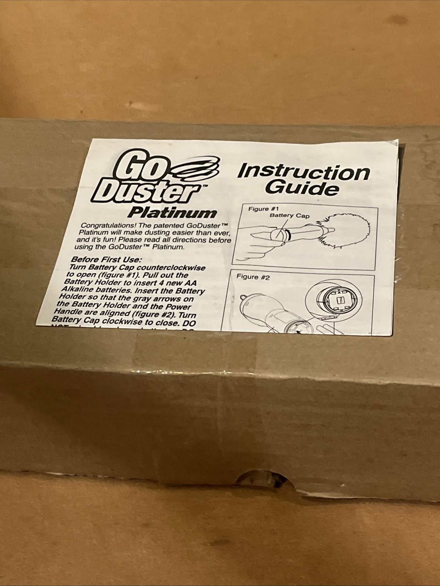 Go Duster Rotating Dust Brush - New In Box NIB - Cleaning Dusting