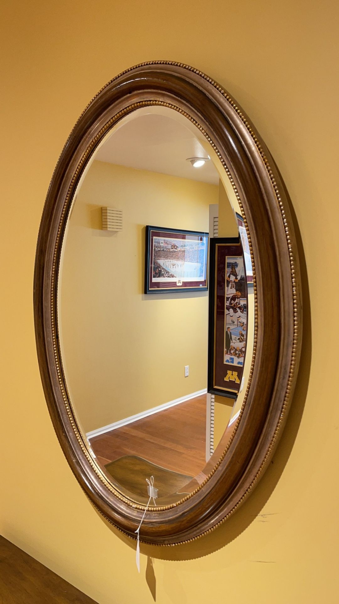 Vintage La Barge Oval Frame Wall Mirror