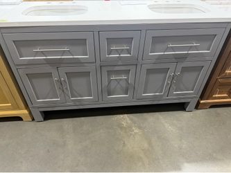 Bathroom vanity 61 in double sink