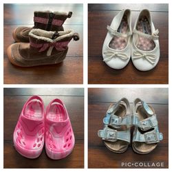 Baby Girl Clothes And Shoes Toddler Boots, Sandals, And Flats Size 5, 5 1/2, And 6
