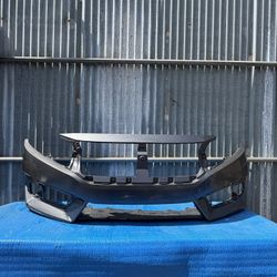 2016 2017 2018 Honda Civic Front Bumper Dark Gray OEM (ORIGINAL)