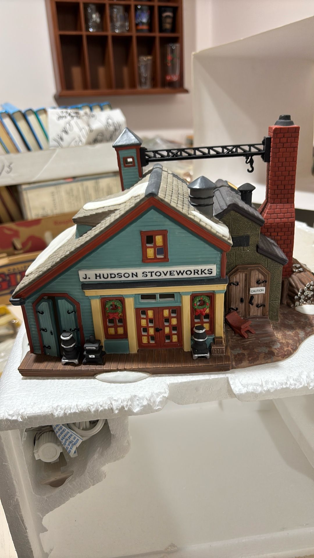 Dept 56 New England Village series J Hudson stove Works