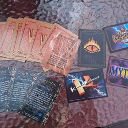 22 Magic Type Cards Wyvern Everway The Curse Killer Instinct Topps Guardians Mythos Middle Earth CCG Vintage 90s

