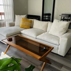 Modern Cream Sofa With Chaise