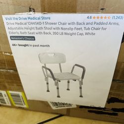 NEW BATH SENIORS CHAIR ANDE BOX REGULAR PRICE ITS $100 Plus TAX 