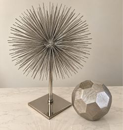 Silver Modern Home Decor Set – 2 Pieces