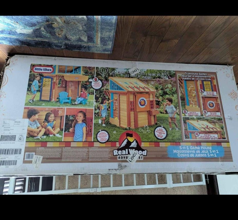 Little Tikes Real Wood Adventures 5 In 1 Game House