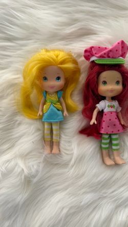 Strawberry Shortcake Lemon Meringue Plush Soft 6" Dolls Lot Of 2